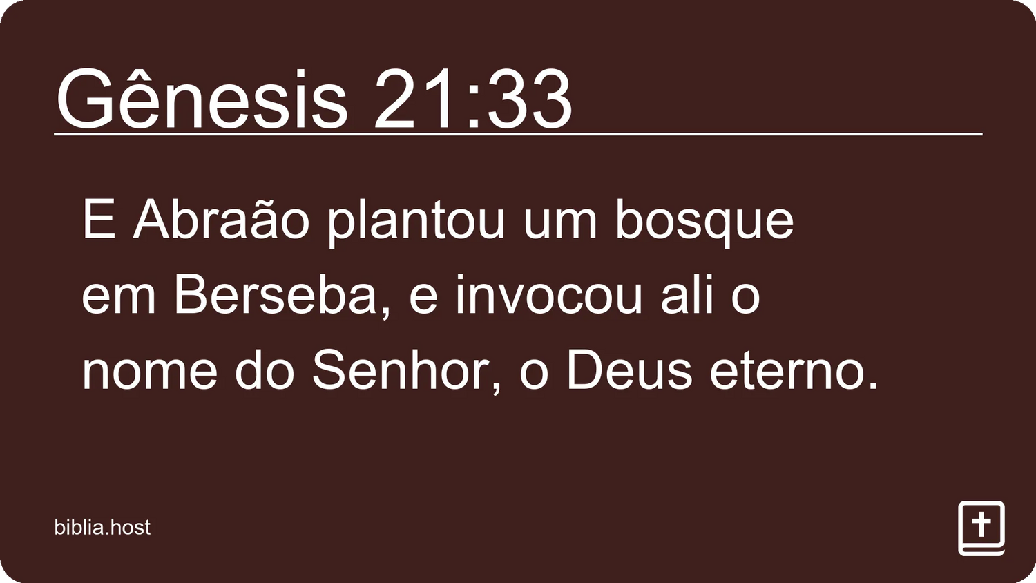 Gênesis 21:33