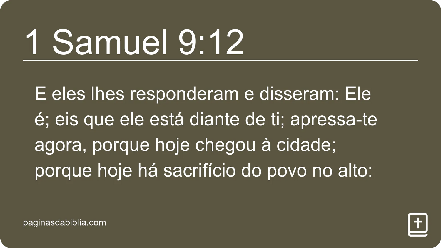 1 Samuel 9:12