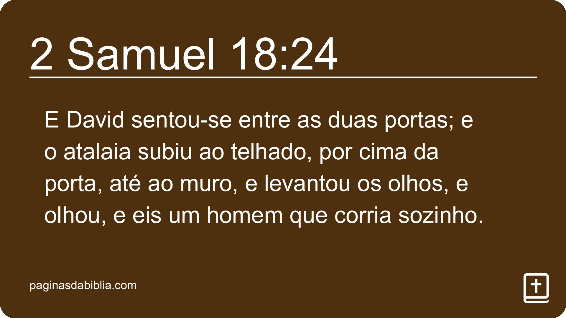 2 Samuel 18:24