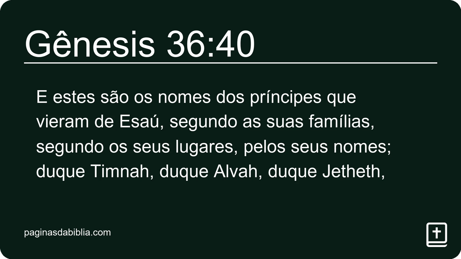 Gênesis 36:40