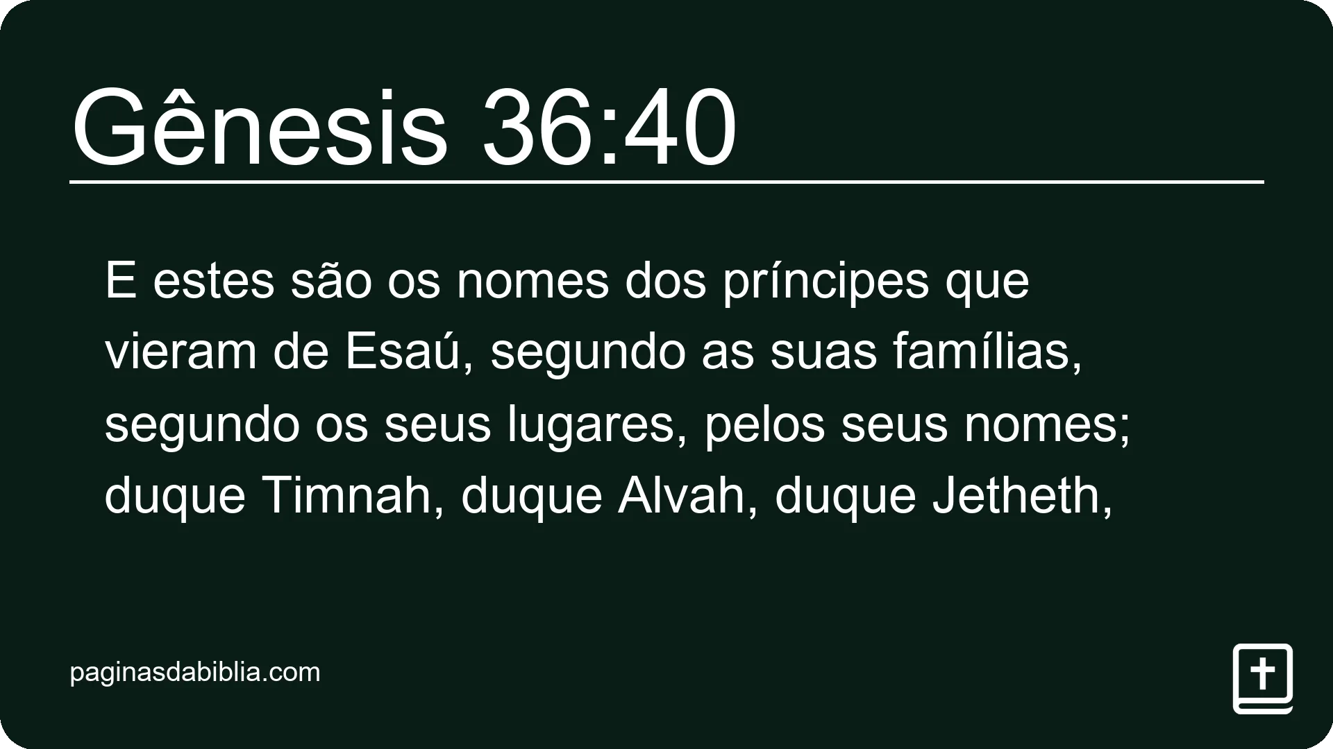 Gênesis 36:40