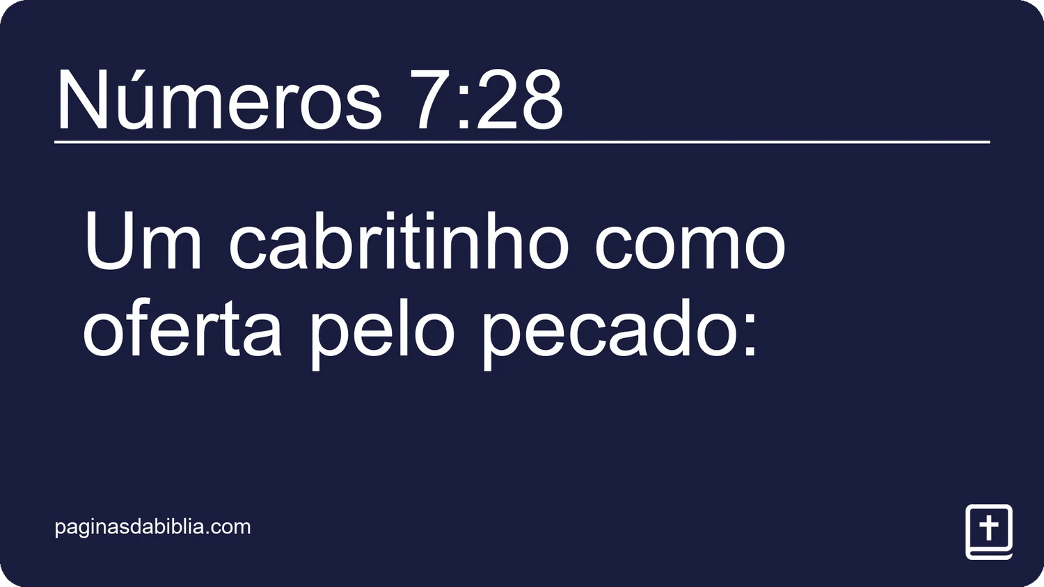 Números 7:28