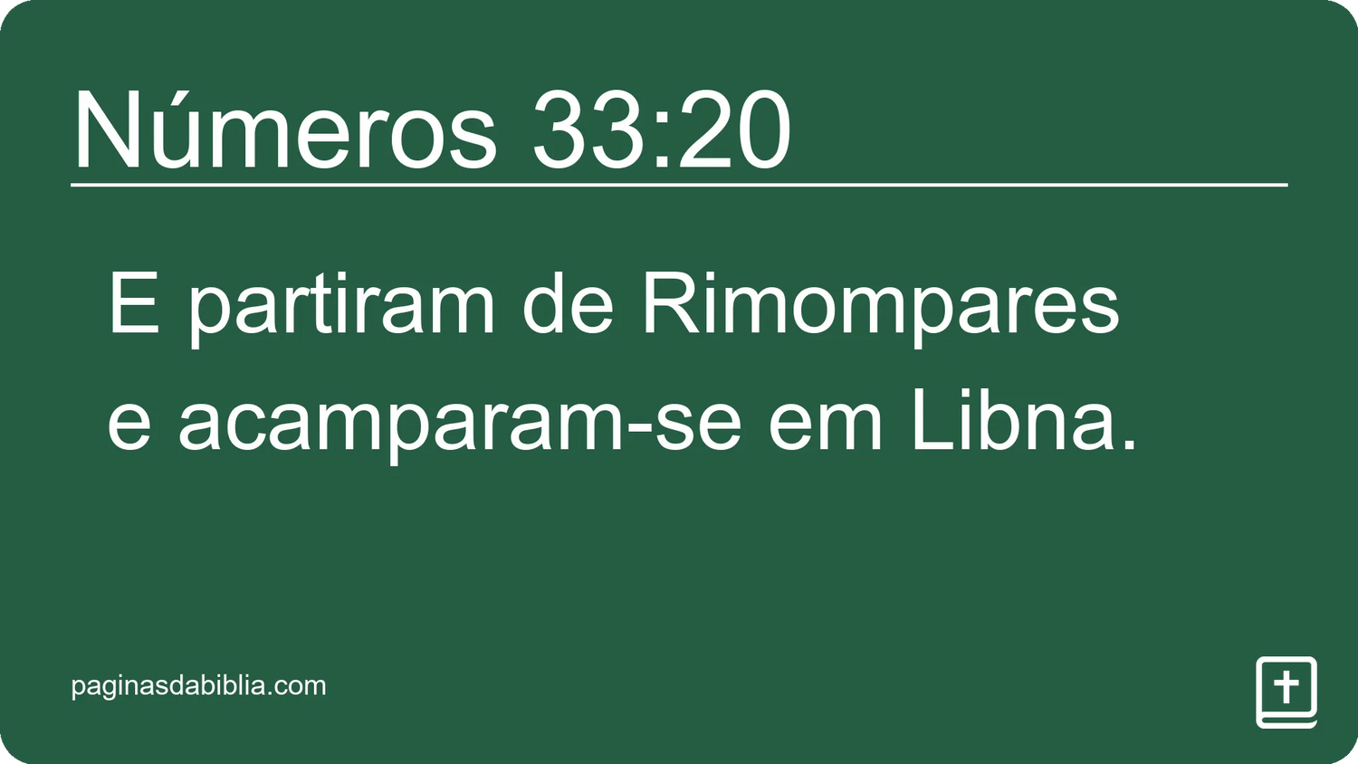 Números 33:20