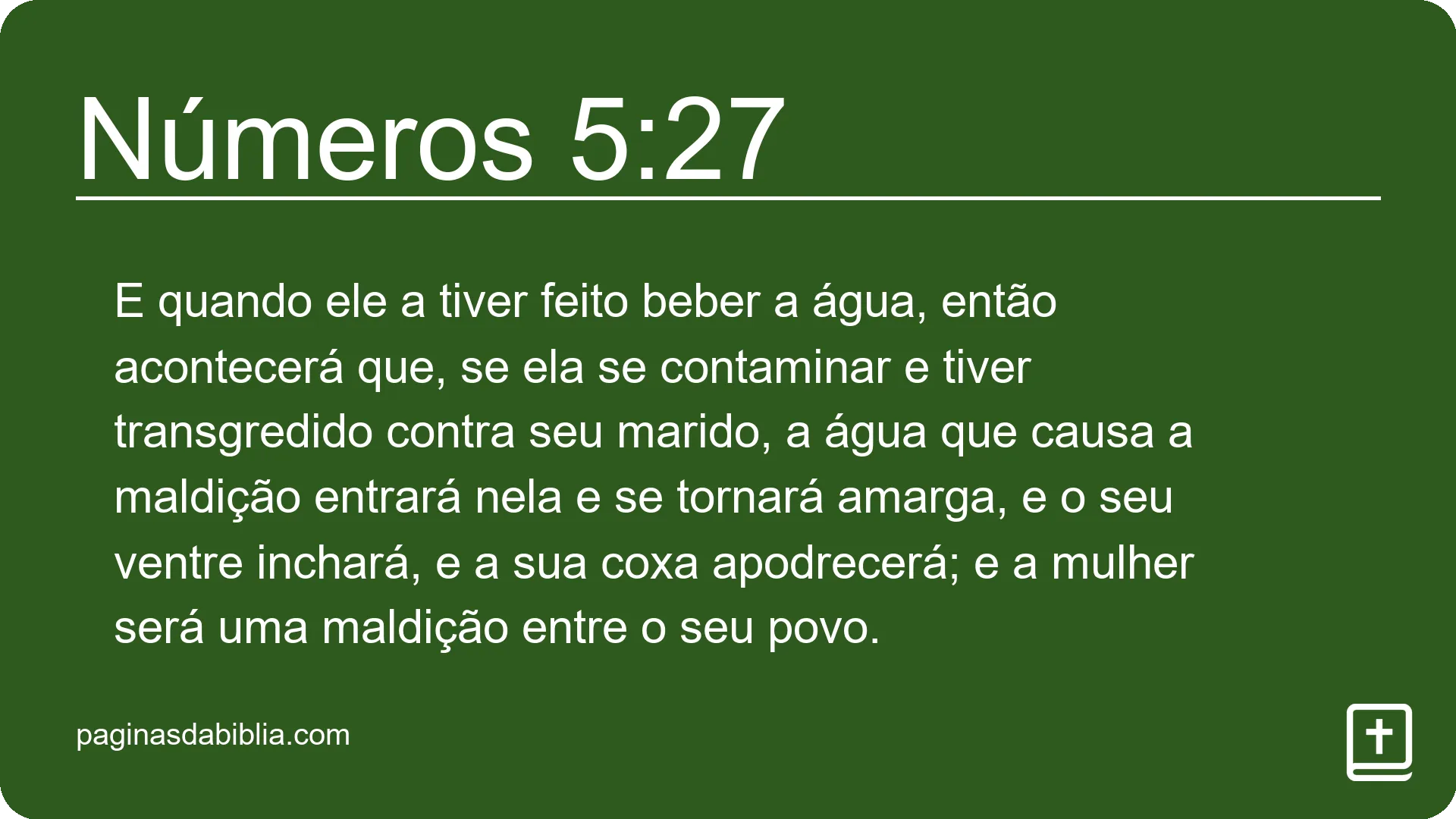 Números 5:27