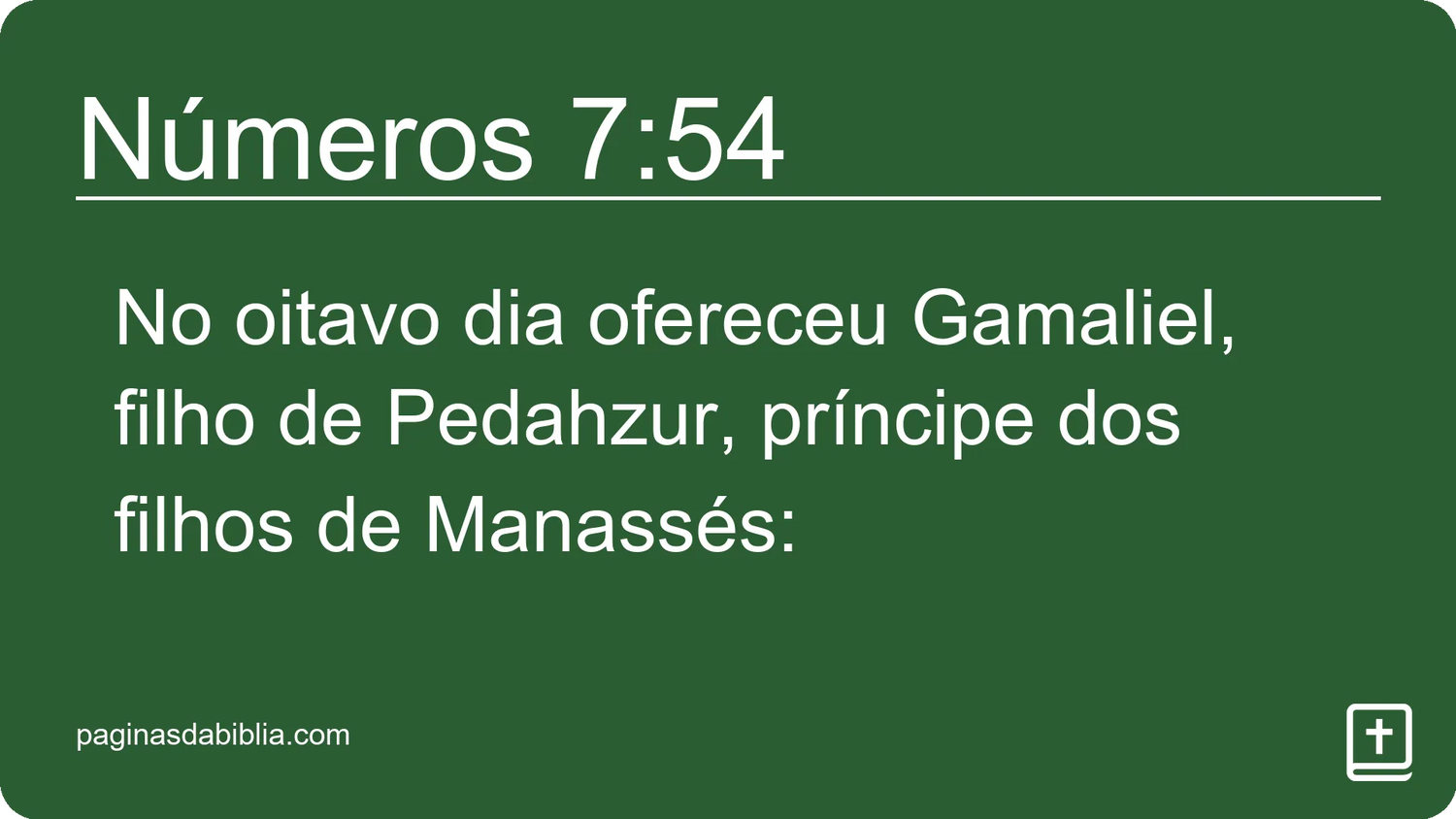 Números 7:54