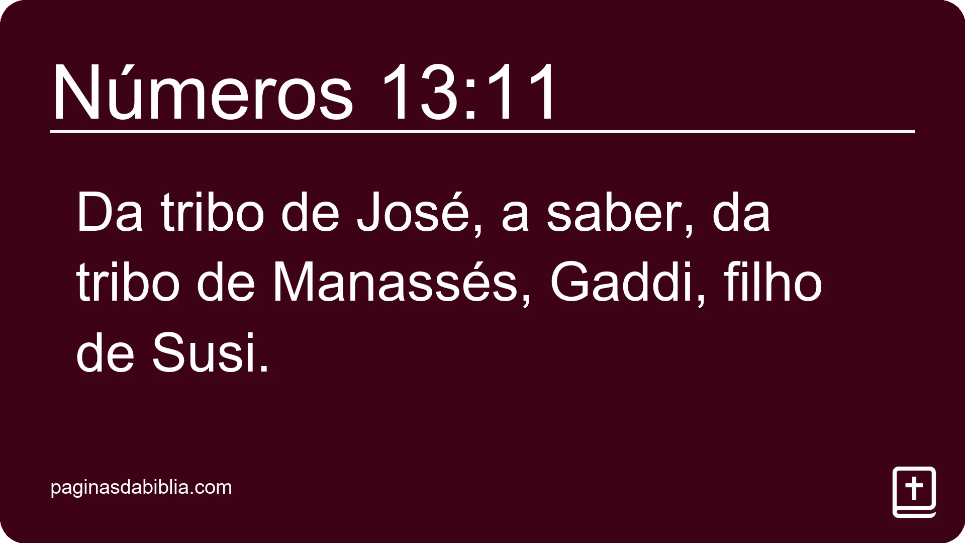 Números 13:11