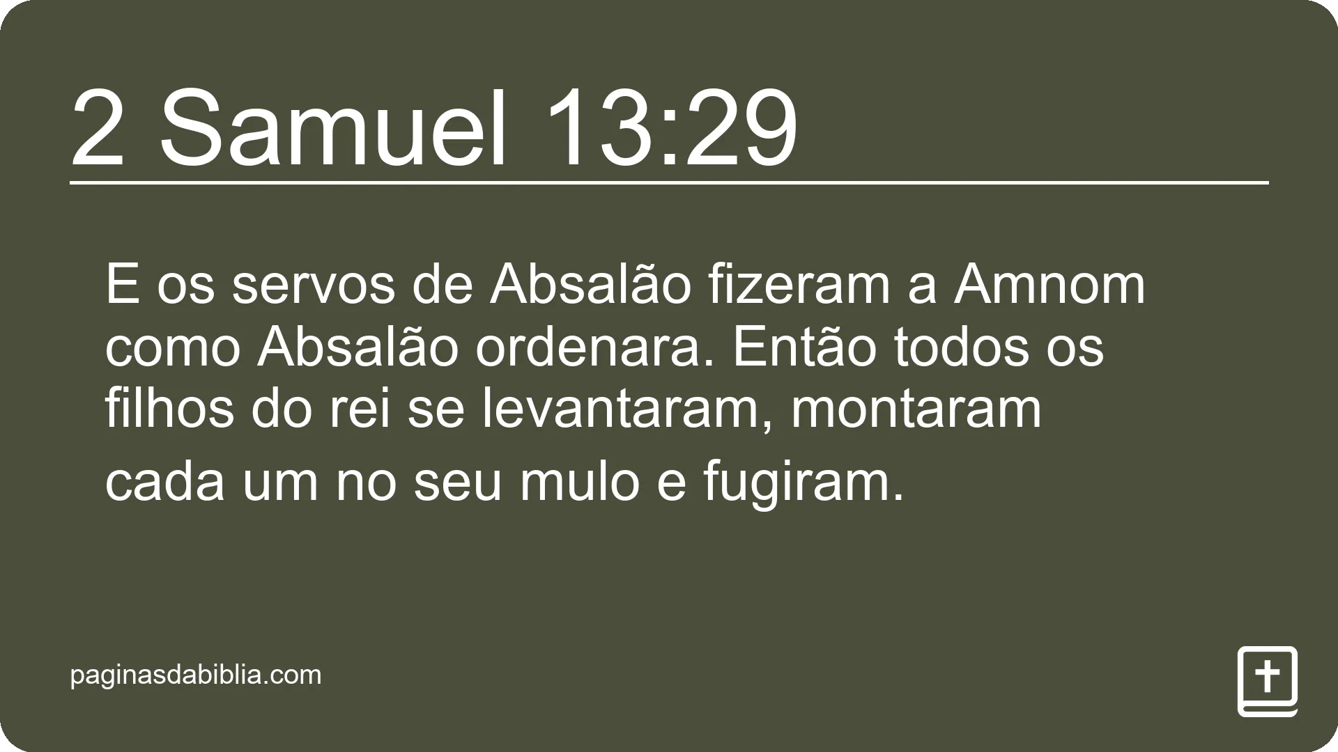 2 Samuel 13:29