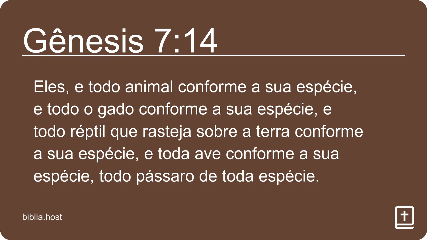 Gênesis 7:14