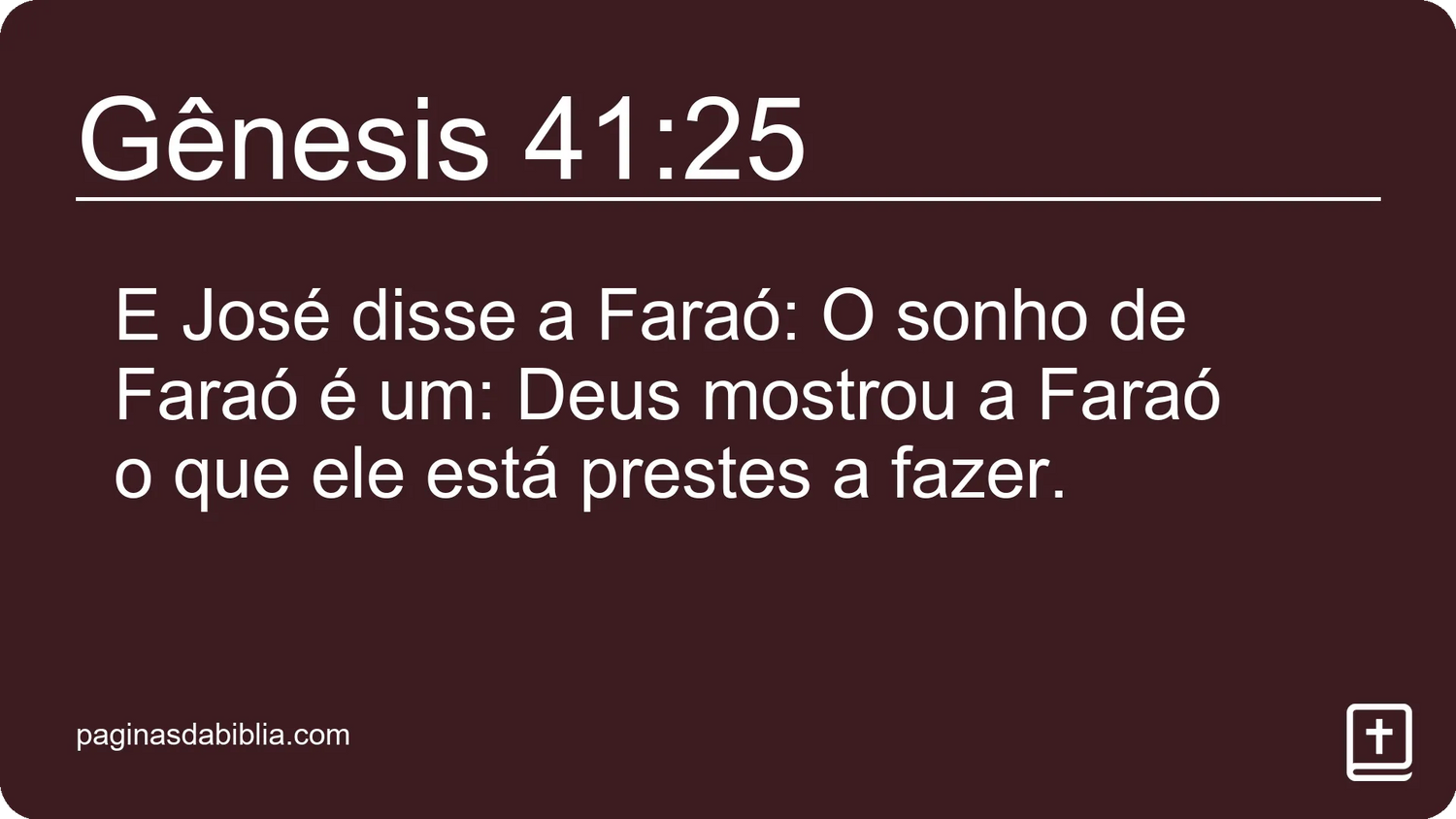 Gênesis 41:25