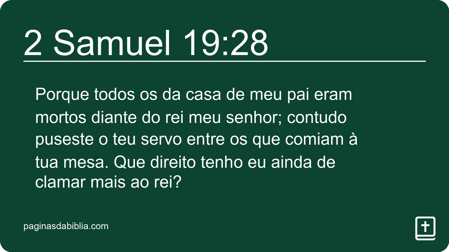 2 Samuel 19:28