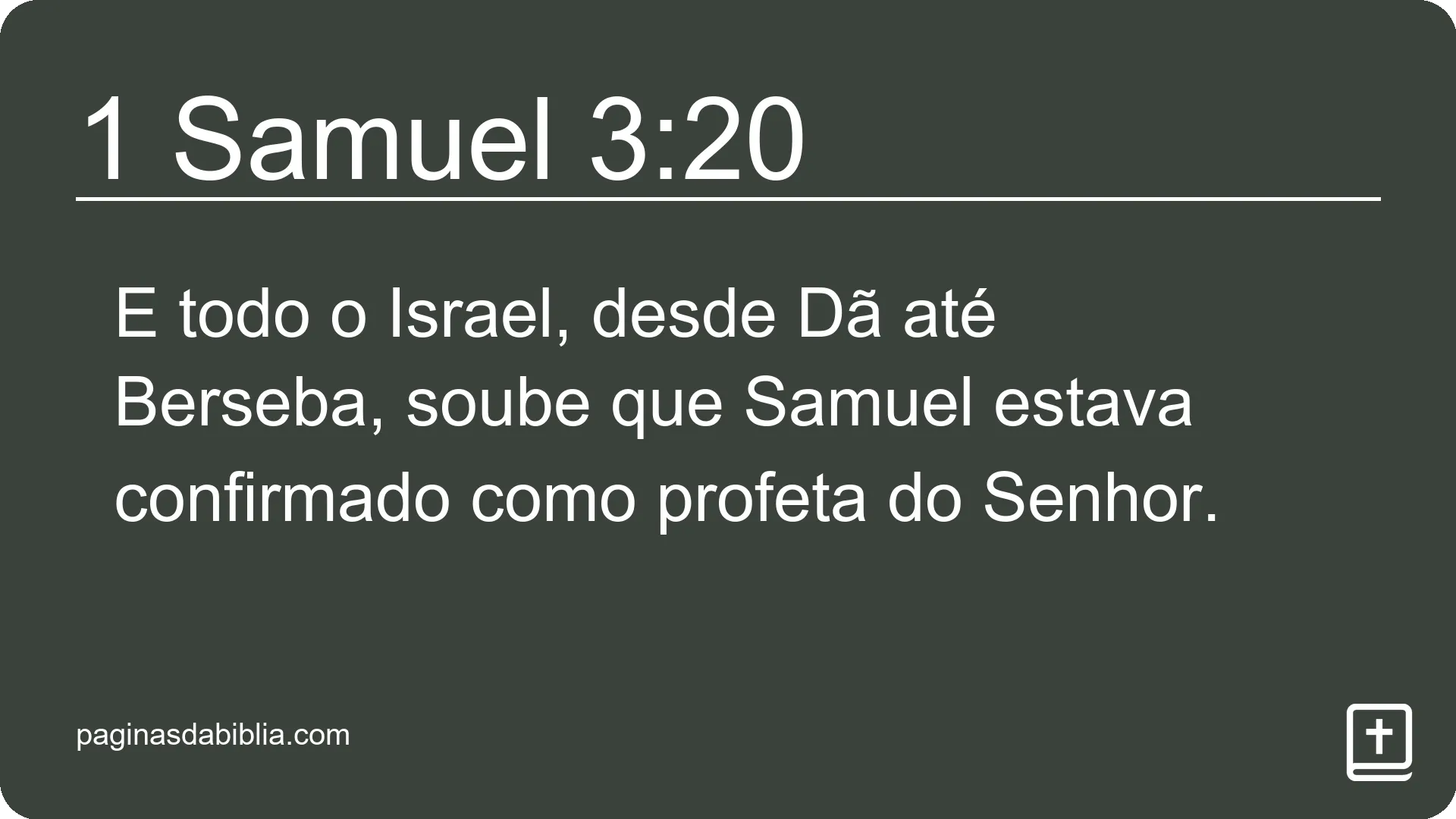 1 Samuel 3:20