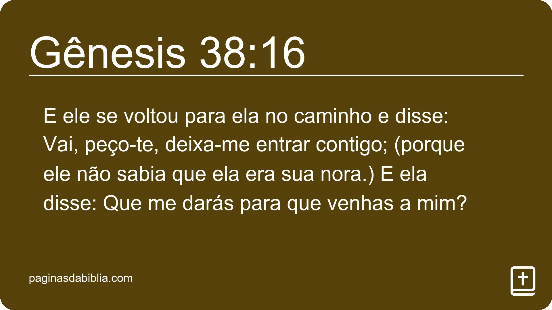 Gênesis 38:16