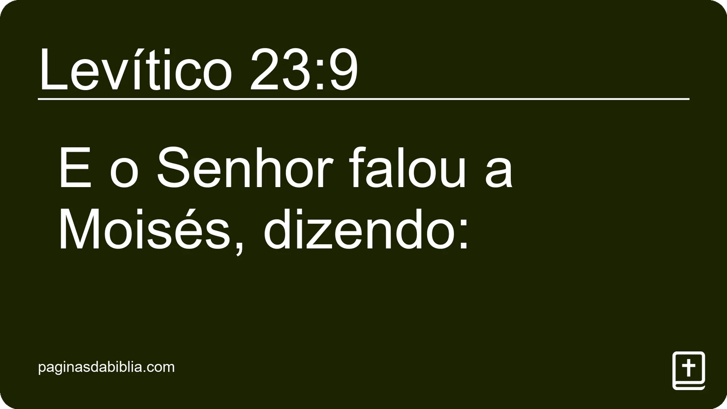 Levítico 23:9