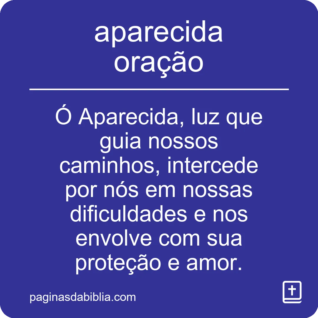 aparecida oração