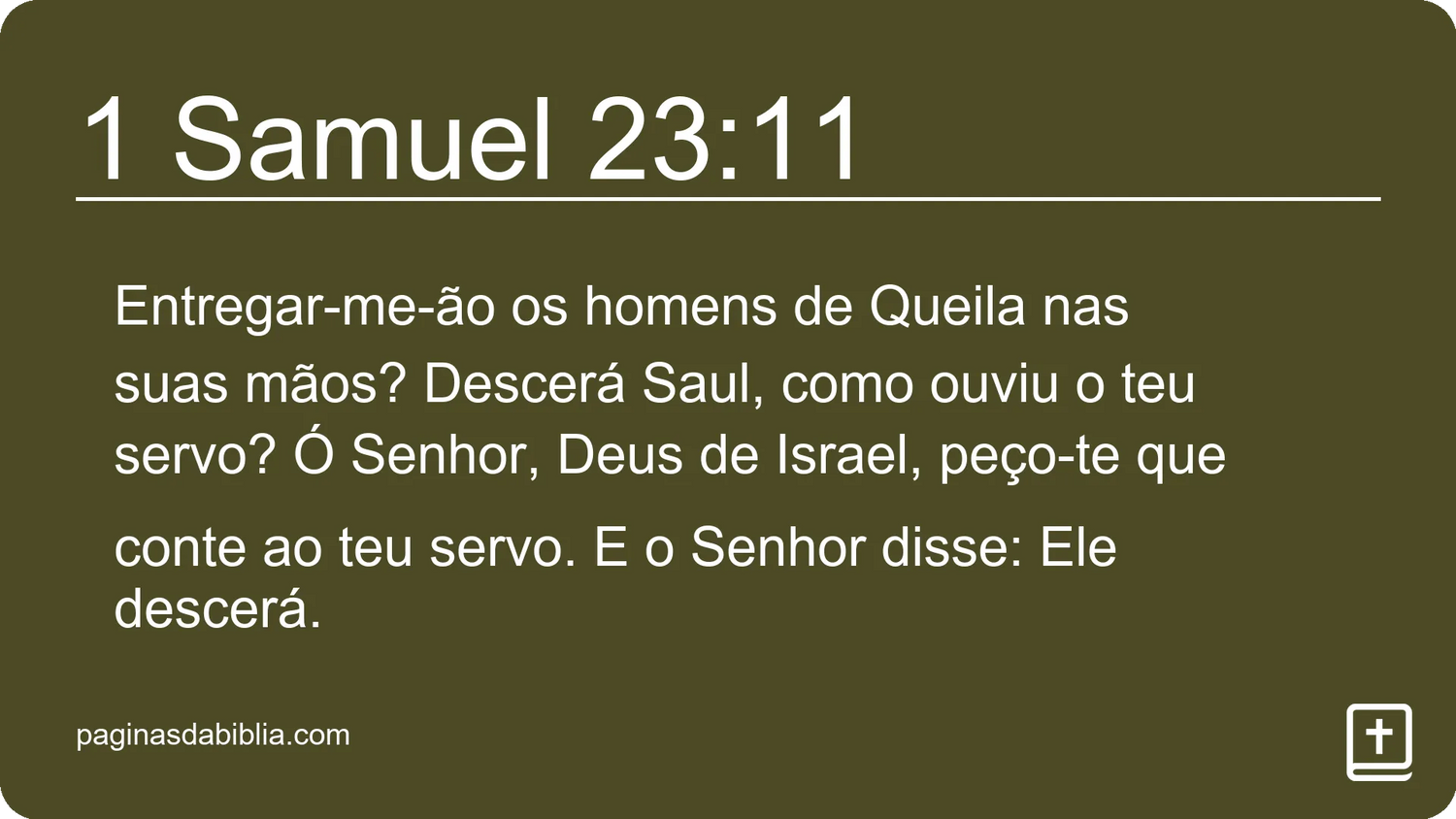 1 Samuel 23:11