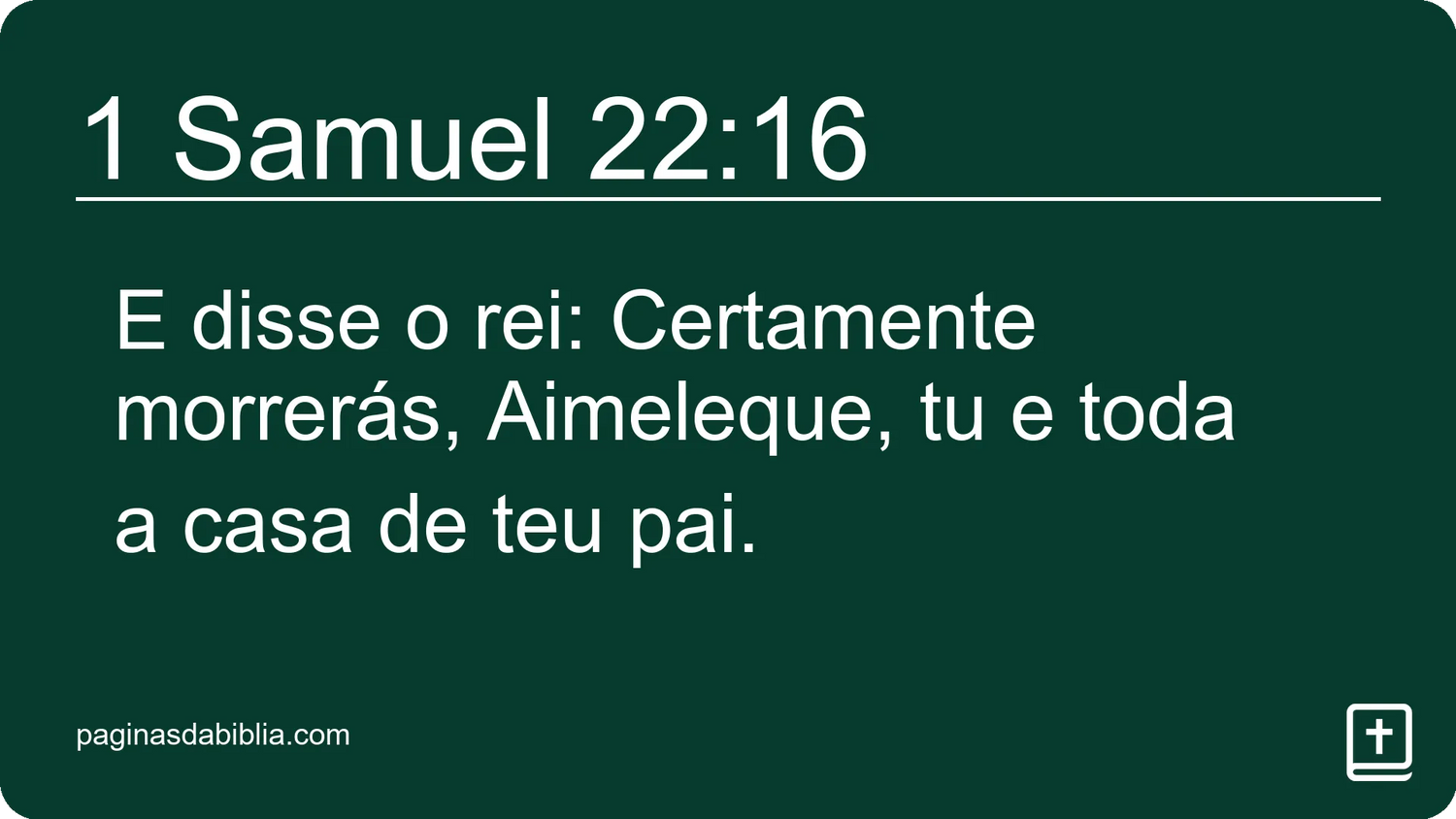 1 Samuel 22:16