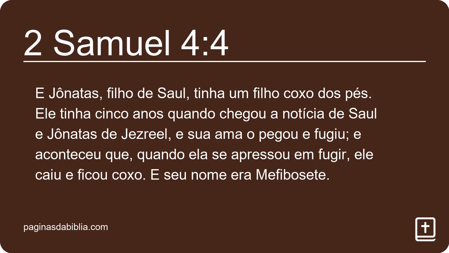 2 Samuel 4:4