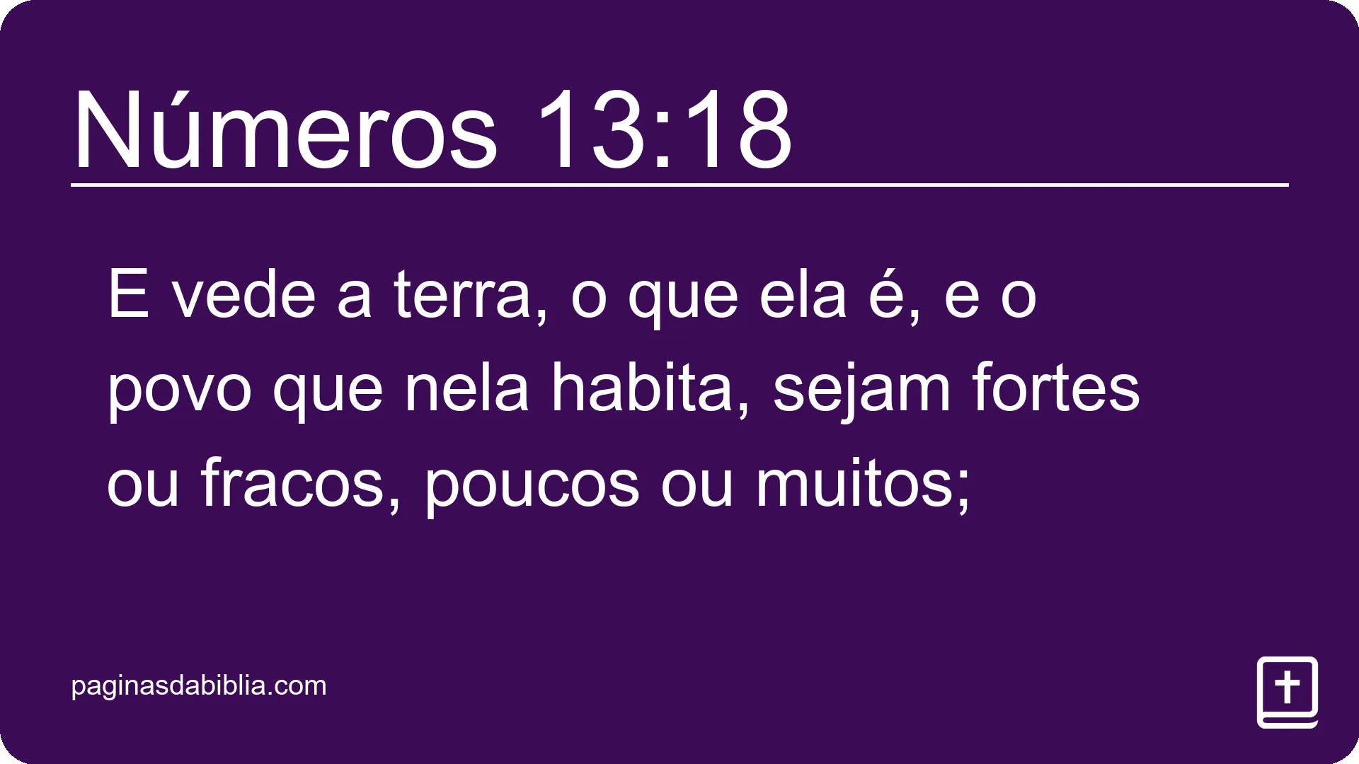 Números 13:18