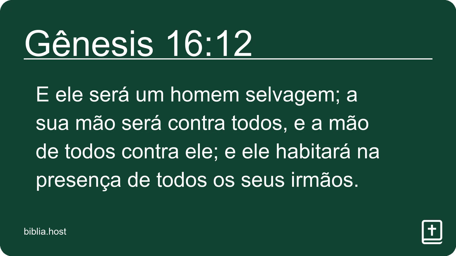 Gênesis 16:12