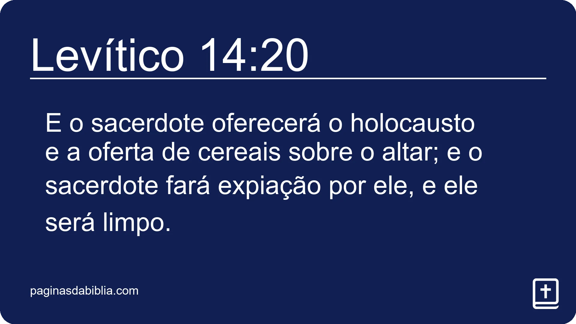 Levítico 14:20