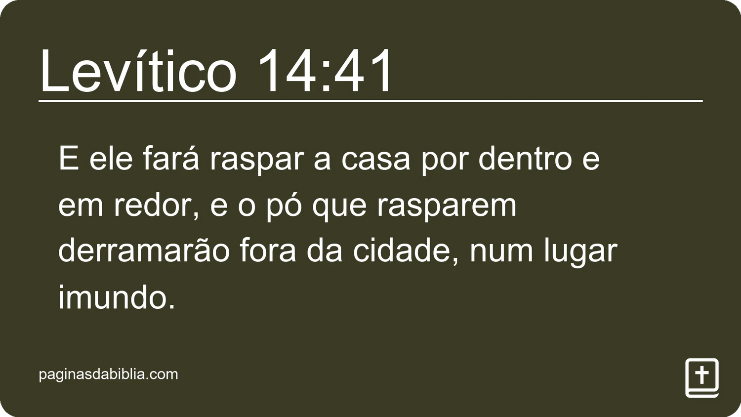 Levítico 14:41