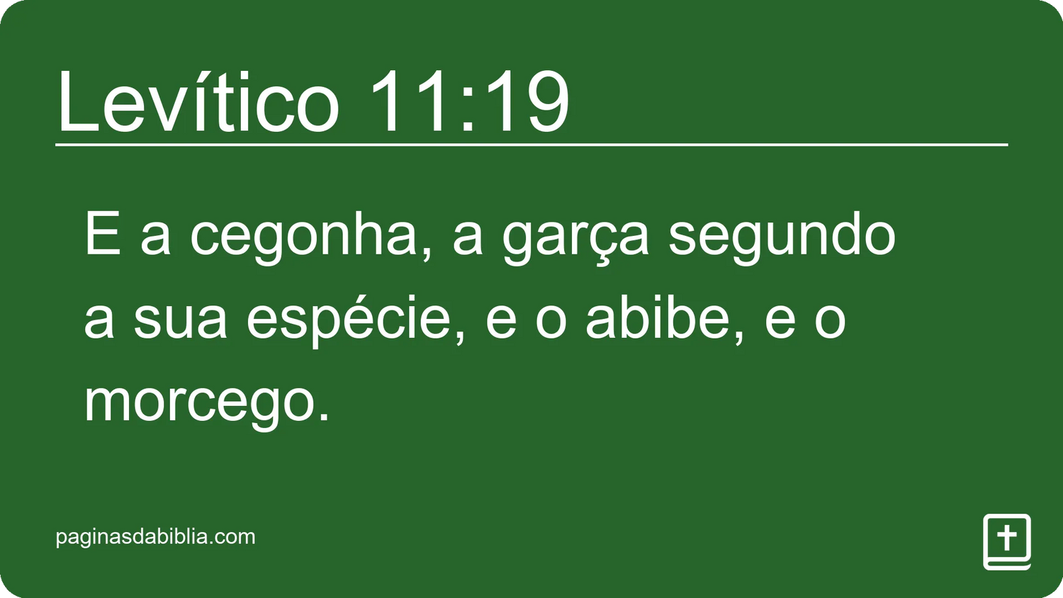 Levítico 11:19