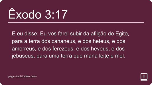 Êxodo 3:17