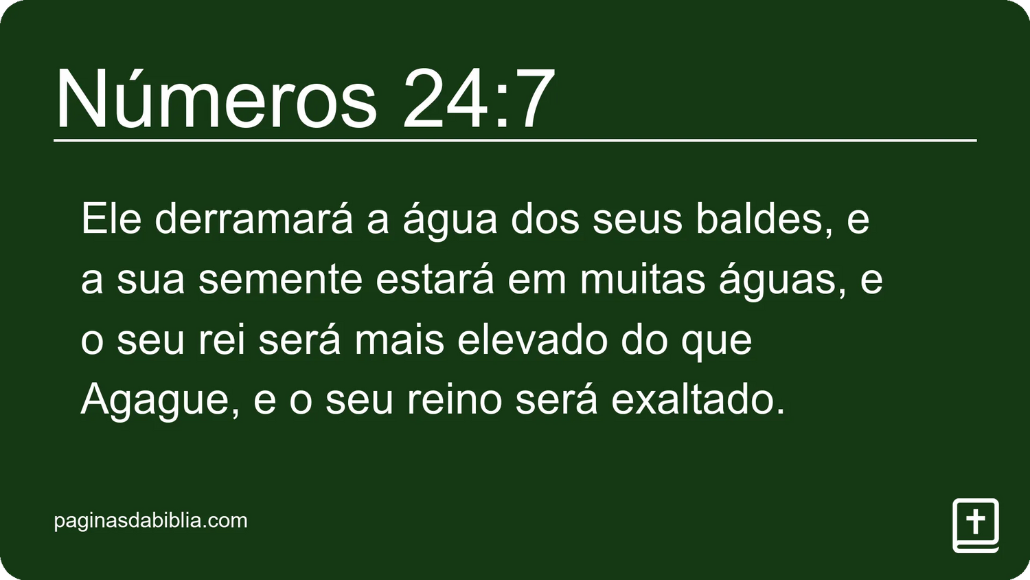 Números 24:7