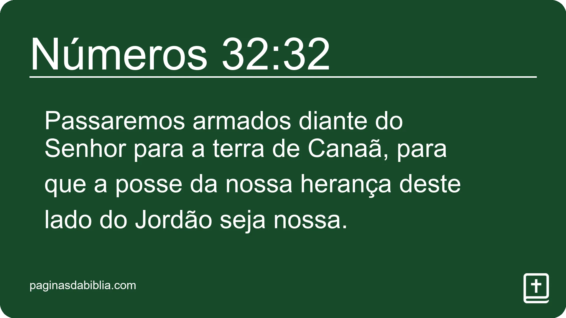 Números 32:32