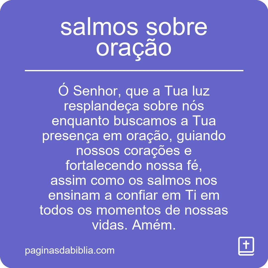 salmos sobre oração