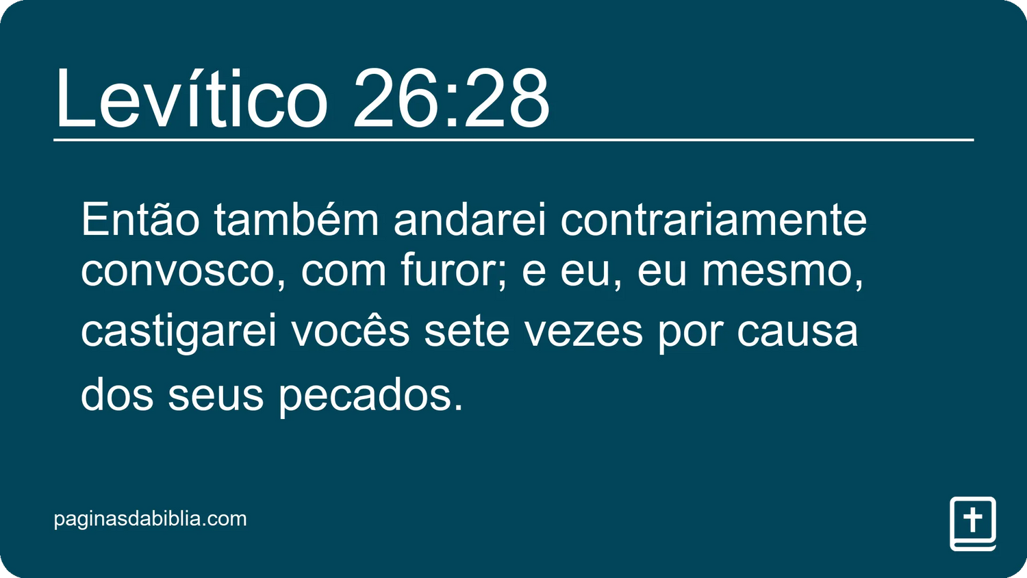 Levítico 26:28