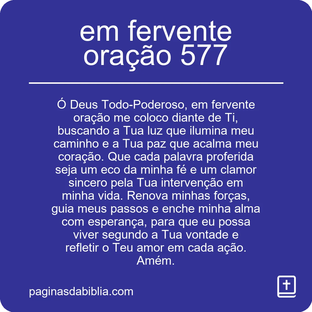 em fervente oração 577