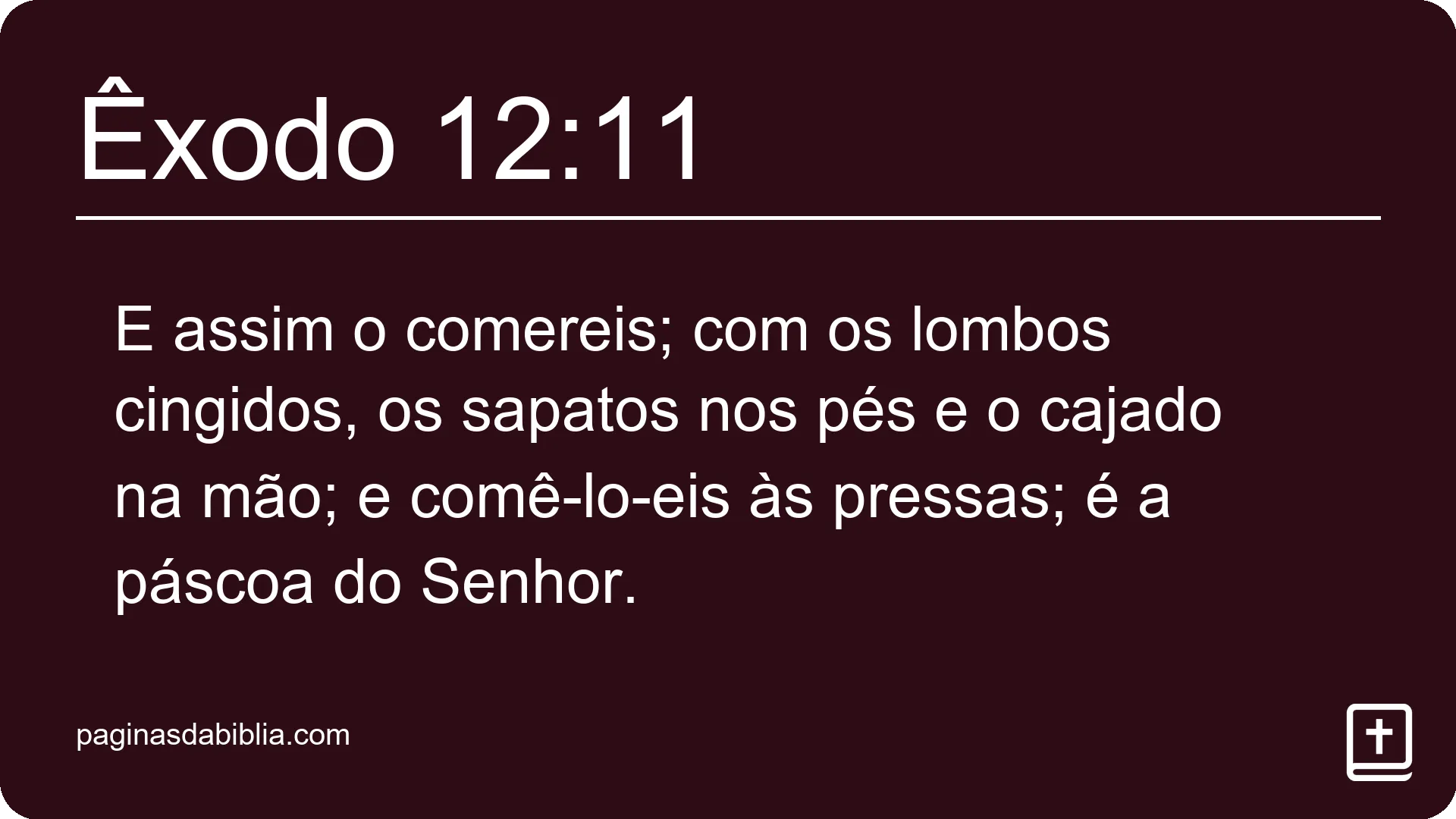 Êxodo 12:11