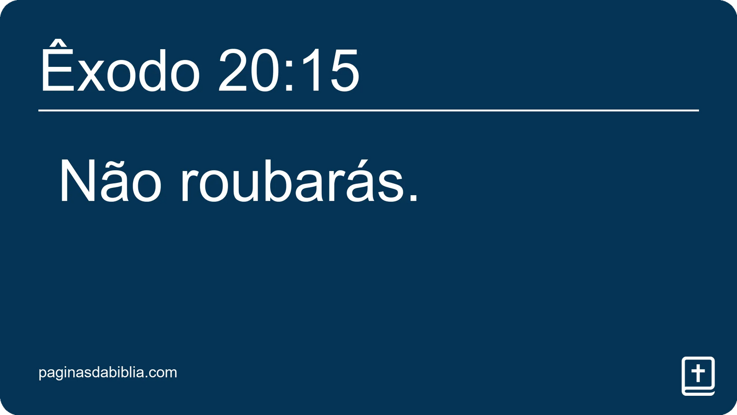 Êxodo 20:15