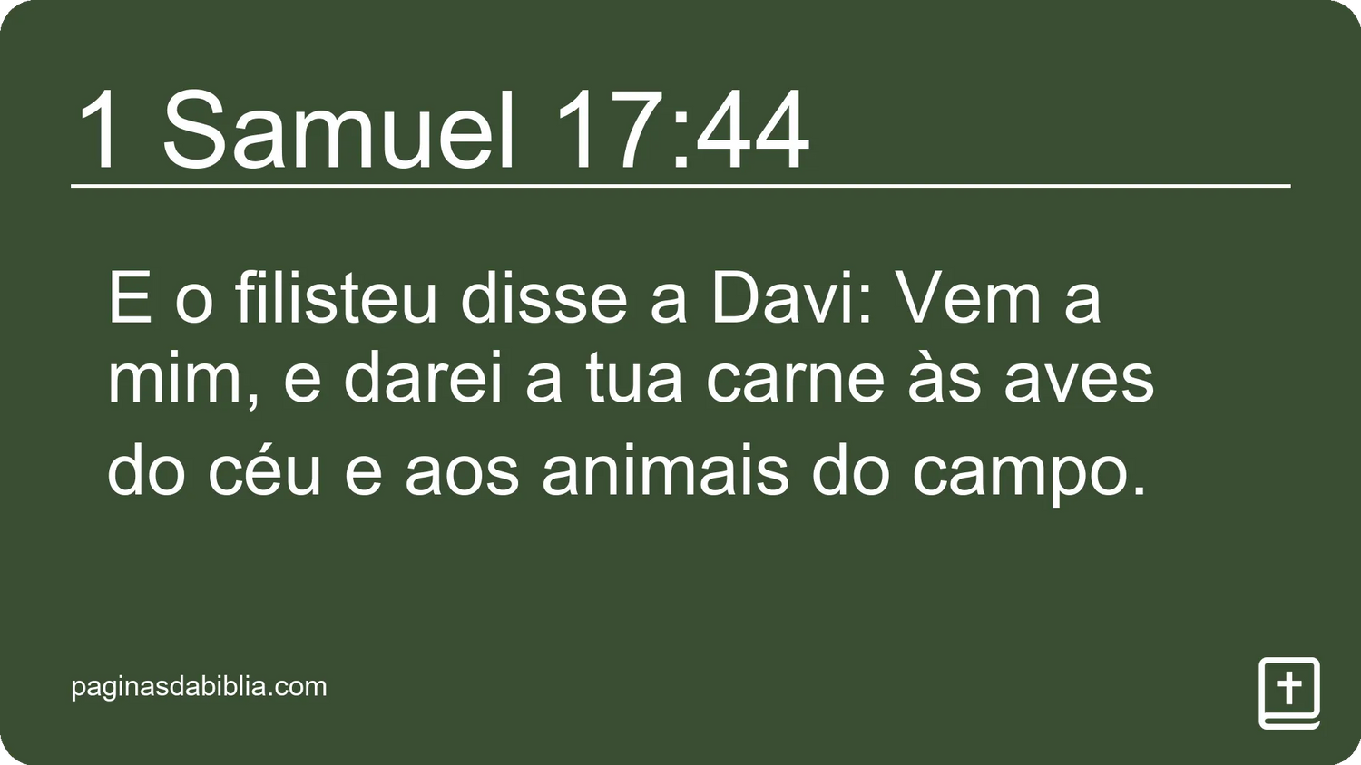 1 Samuel 17:44