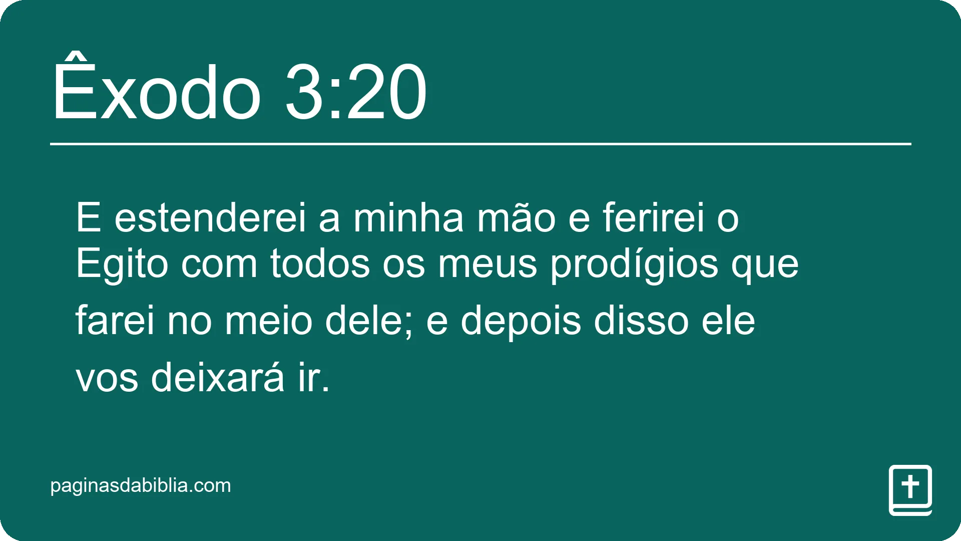 Êxodo 3:20