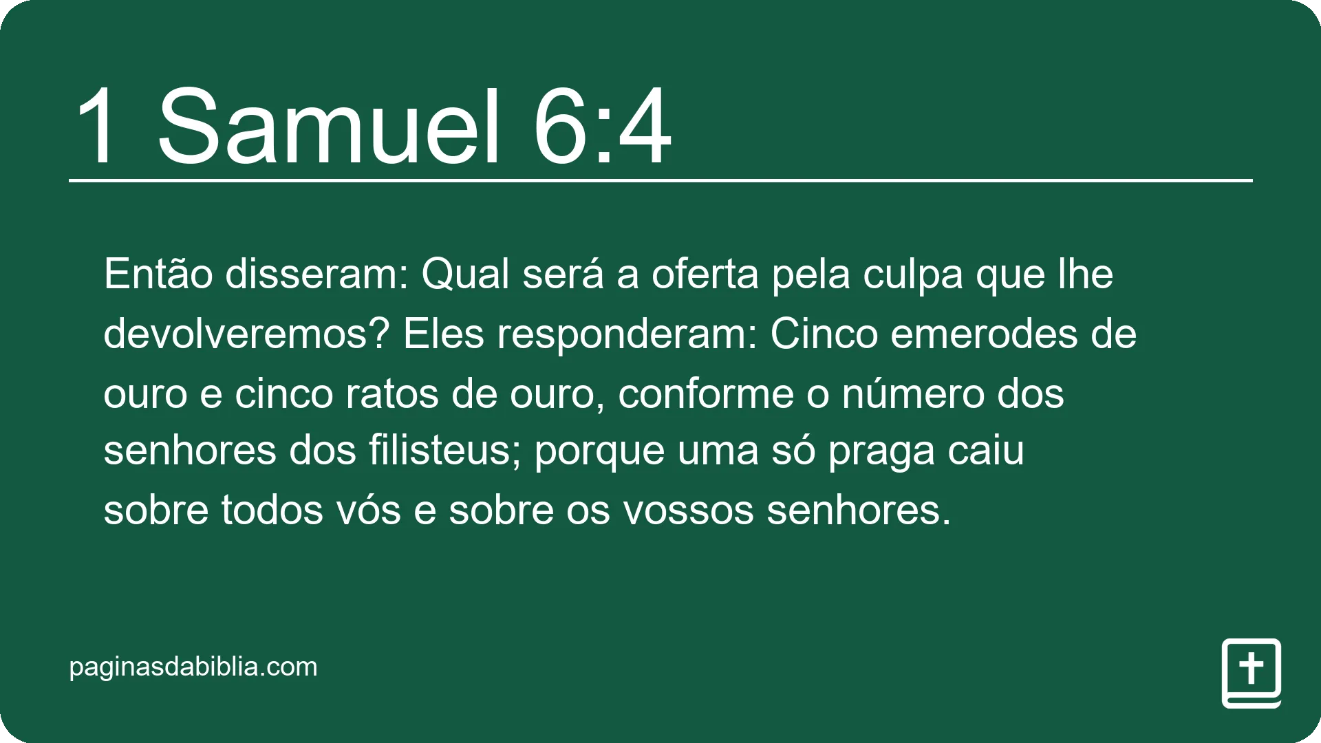 1 Samuel 6:4