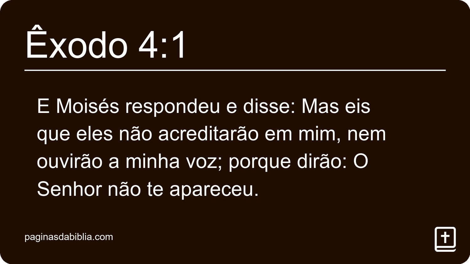 Êxodo 4:1