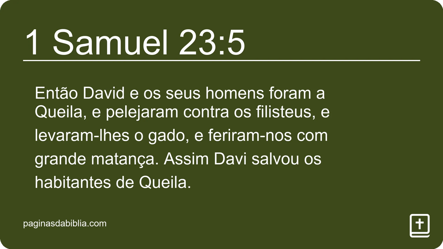 1 Samuel 23:5