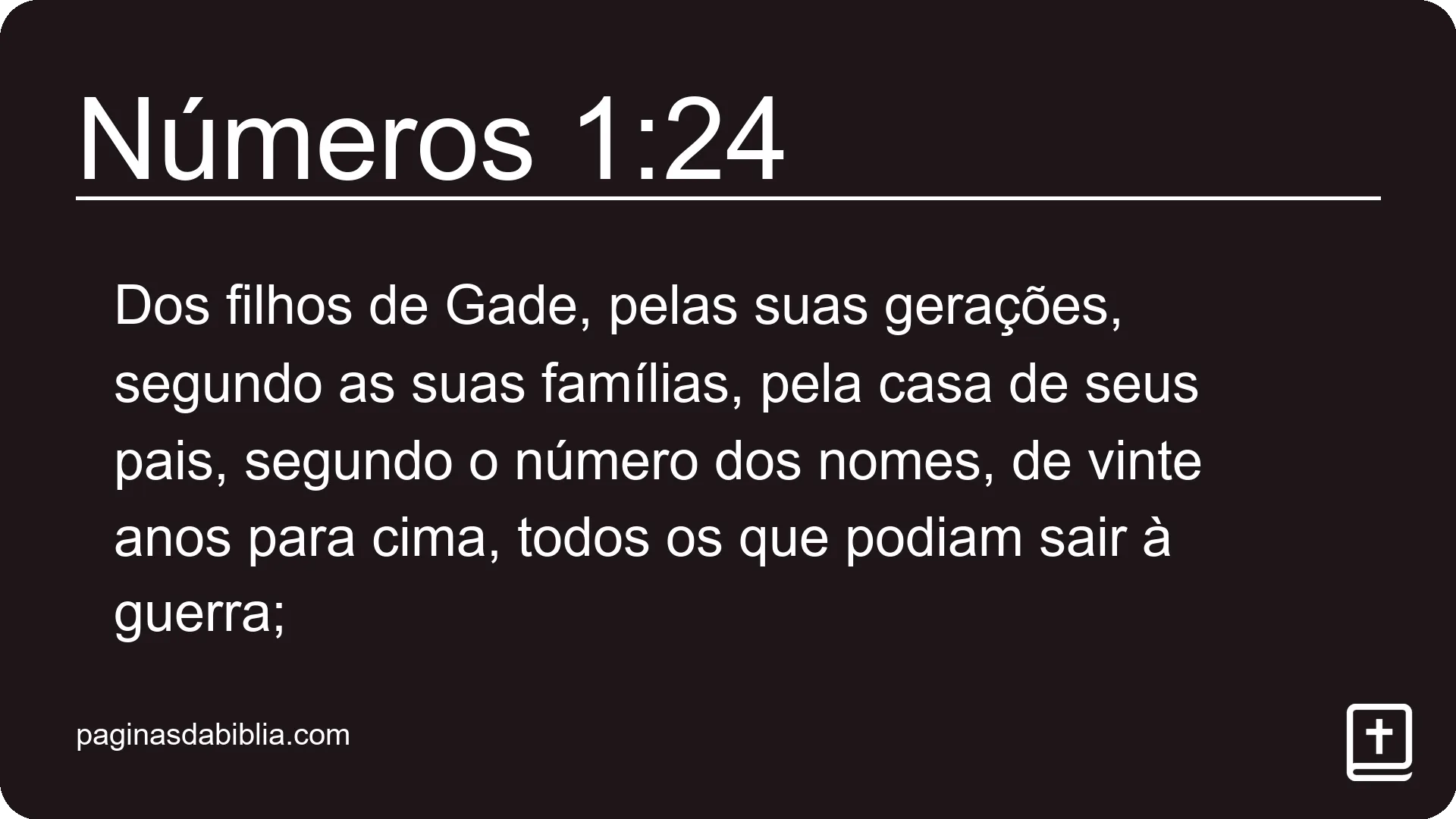 Números 1:24