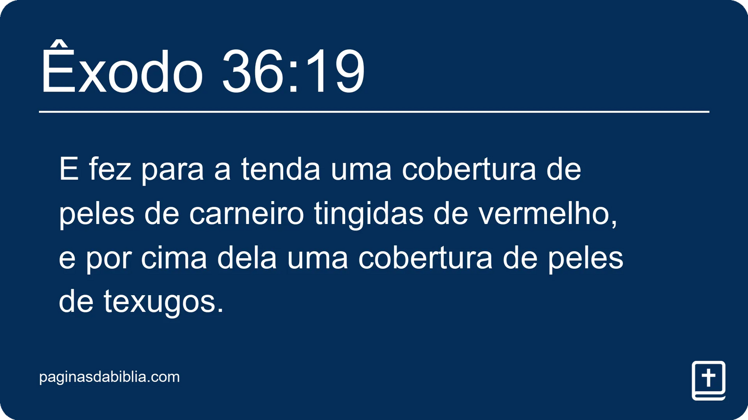 Êxodo 36:19