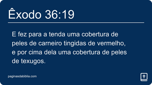 Êxodo 36:19