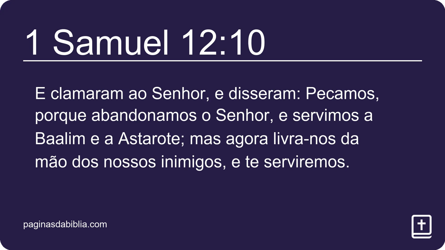 1 Samuel 12:10