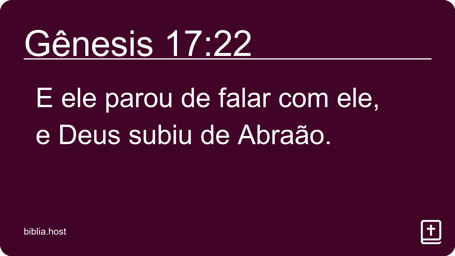 Gênesis 17:22