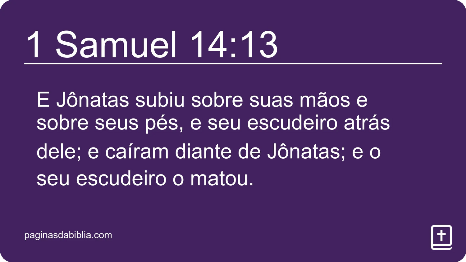 1 Samuel 14:13