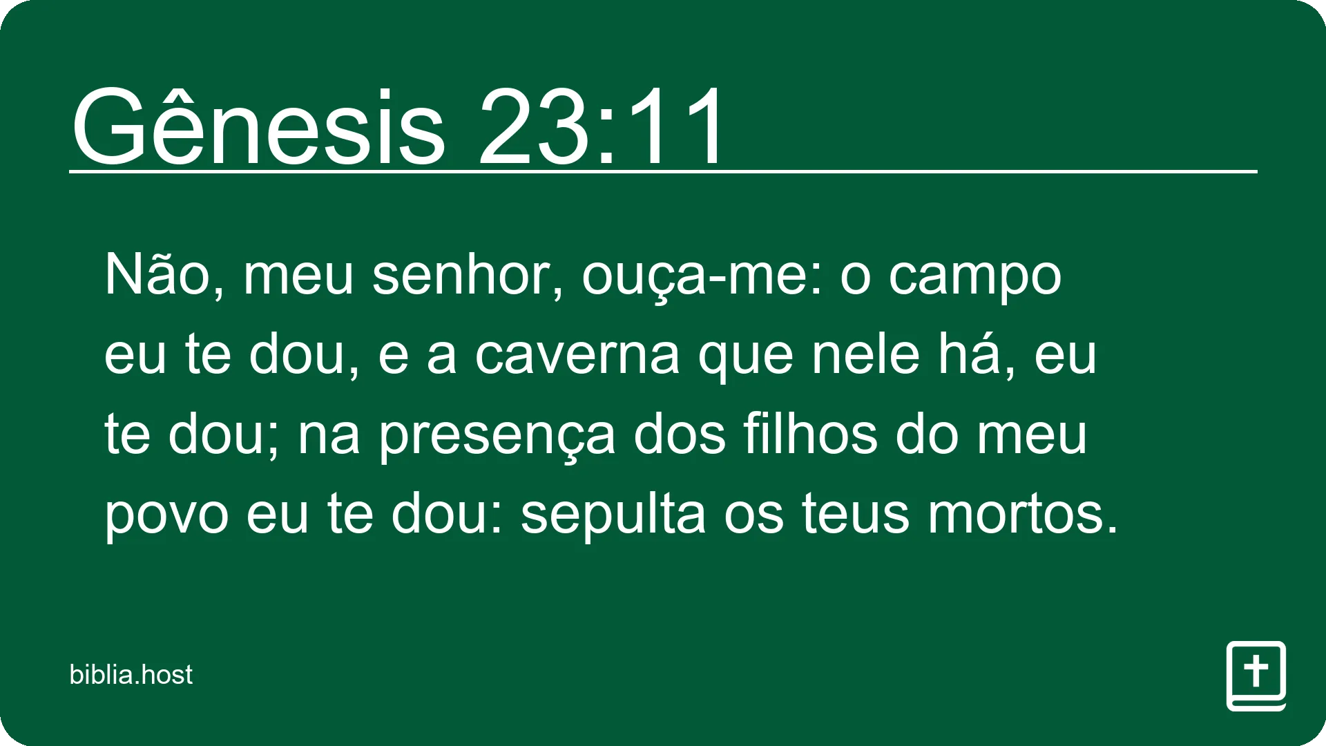 Gênesis 23:11