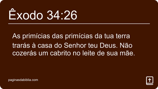 Êxodo 34:26