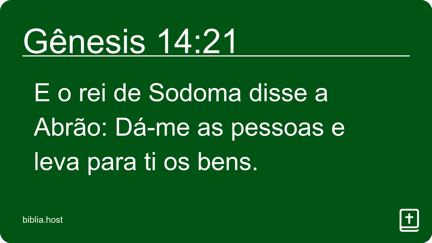 Gênesis 14:21