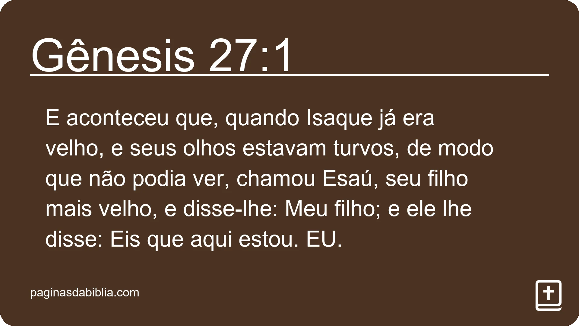 Gênesis 27:1