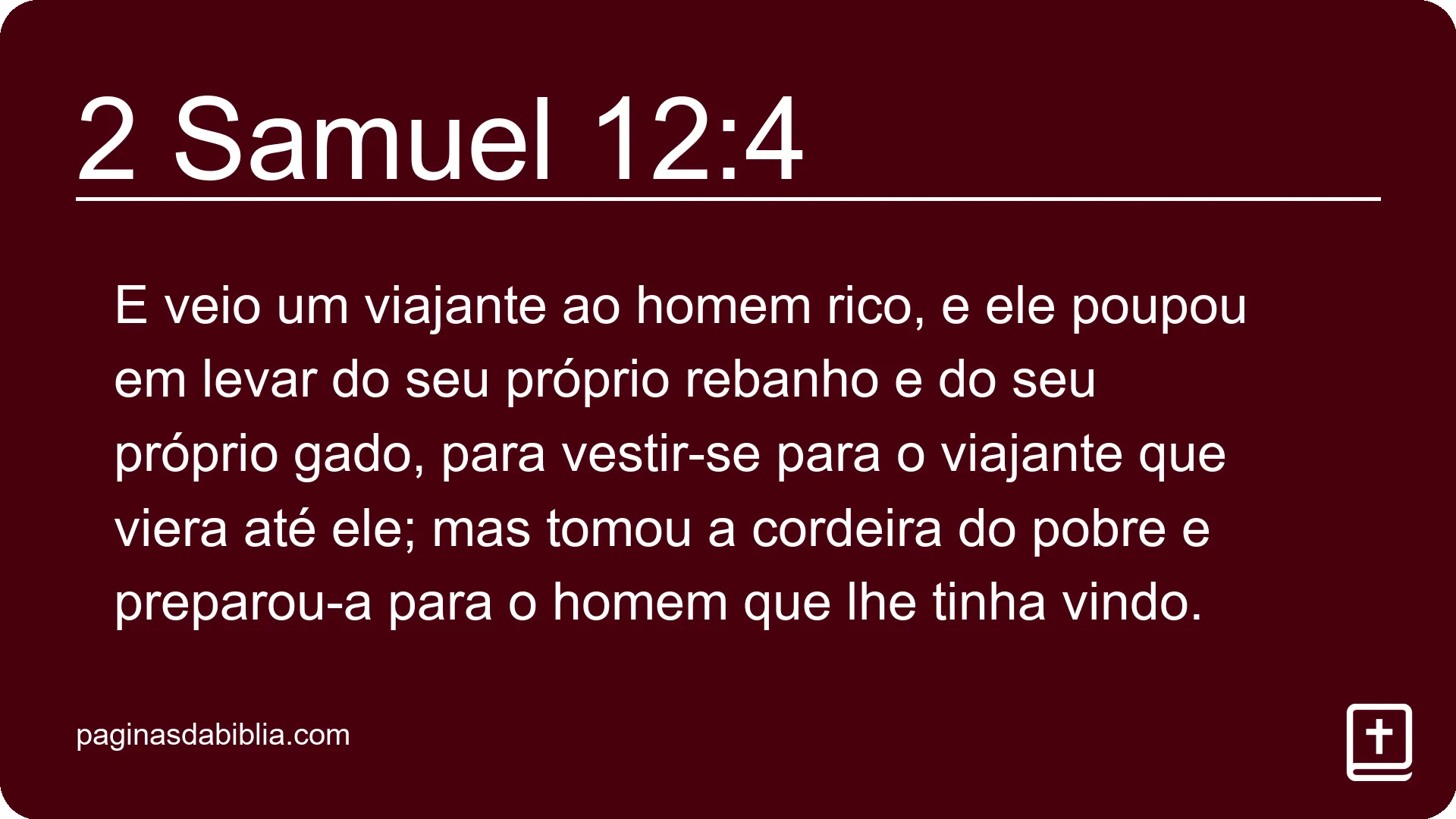 2 Samuel 12:4